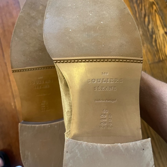 Sezane Brown Suede Heeled Boots - Picture 6 of 7